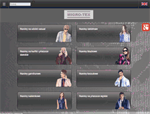 Tablet Screenshot of migro-tex.pl